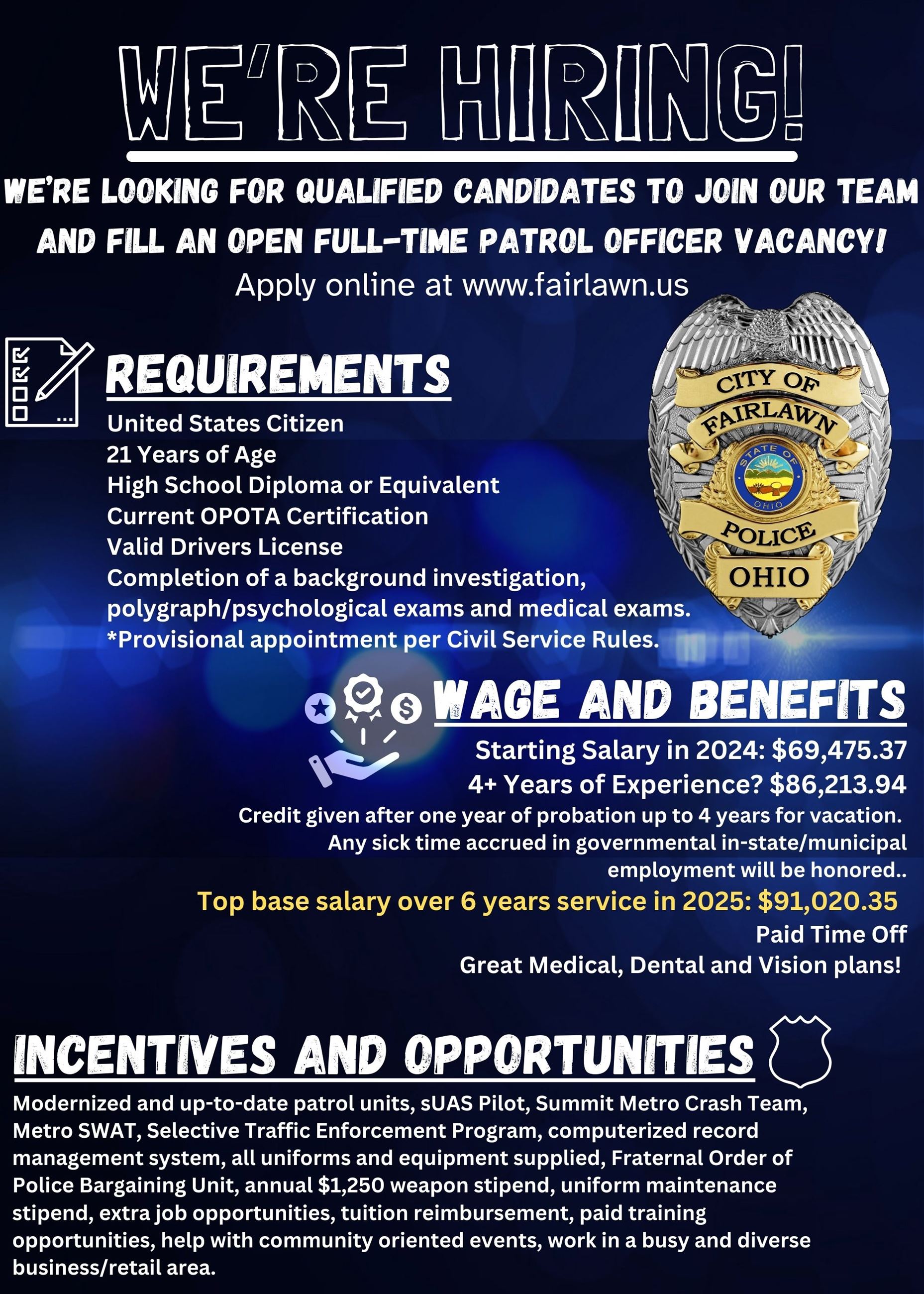 Fairlawn Police Department Announcement