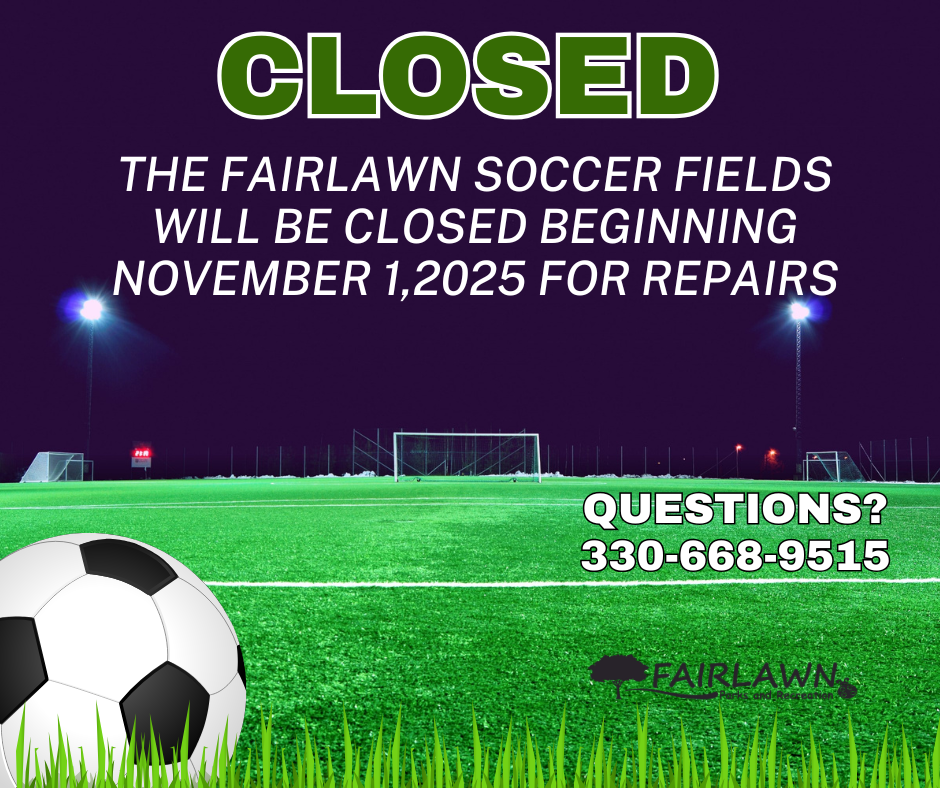 soccer fields closed